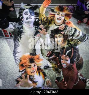 Londra, Regno Unito. 27th maggio, 2023. Fan e visitatori del Comic con London si riuniscono all'Excel London per la celebrazione di 3 giorni di cosplay e cultura popolare in abiti e costumi divertenti. Credit: Imageplotter/Alamy Live News Foto Stock