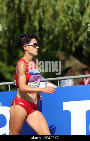 María PÉREZ nel 35km al Campionato europeo Race Walking Team 2023 Foto Stock