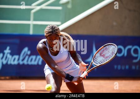 Milano, Italia. 27th maggio, 2023. Tennis Club Milano, Milano, Italia, 27 maggio 2023, Clervie Ngounoue durante il Trofeo Bonfiglio 2023 - Tennis Internationals Credit: Live Media Publishing Group/Alamy Live News Foto Stock