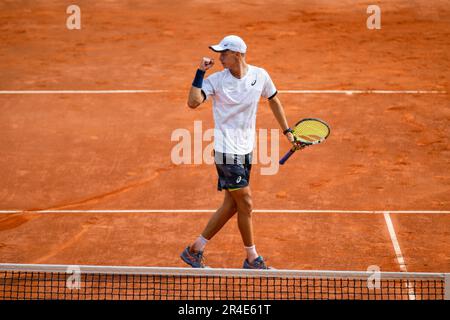 Milano, Italia. 27th maggio, 2023. Tennis Club Milano, Milano, Italia, 27 maggio 2023, Cooper Williams durante il 2023° Trofeo Bonfiglio - Tennis Internationals Credit: Live Media Publishing Group/Alamy Live News Foto Stock