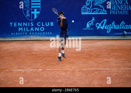 Milano, Italia. 27th maggio, 2023. Yi Zhou durante il 2023° Trofeo Bonfiglio, Internazionale di Tennis a Milano, Maggio 27 2023 Credit: Independent Photo Agency/Alamy Live News Foto Stock