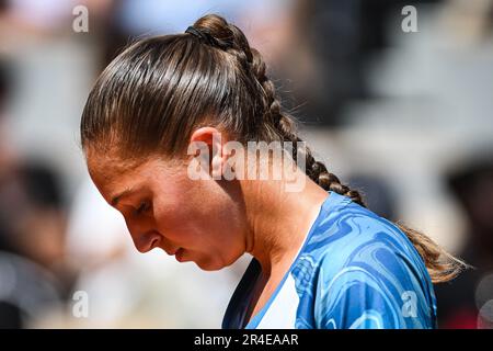 Diane PARRY di Francia durante una partita di Roland-Garros 2023, torneo di tennis Grand Slam, Preview il 27 maggio 2023 allo stadio Roland-Garros di Parigi, Francia - Foto: Matthieu Mirville/DPPI/LiveMedia Foto Stock