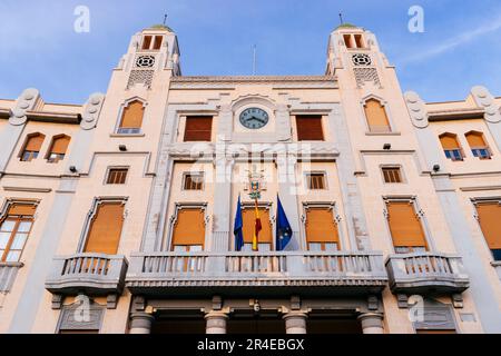 Il Palazzo dell'Assemblea, ex Palazzo Comunale, a volte chiamato Municipio, è un edificio art deco dall'ampliamento modernista di t Foto Stock