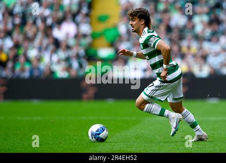 Glasgow, Regno Unito. 27th maggio, 2023. Jota of Celtic durante la partita della Scottish Premiership al Celtic Park, Glasgow. Il credito dell'immagine dovrebbe essere: Neil Hanna/Sportimage Credit: Sportimage Ltd/Alamy Live News Foto Stock