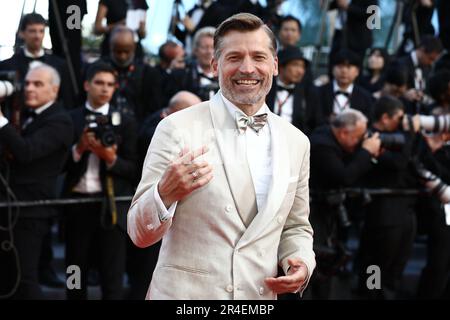 27 maggio 2023, Cannes, Cote d'Azur, Francia: L'attore danese NIKOLAJ COSTER-WALDAU partecipa alla cerimonia di chiusura del 76th° Festival annuale del cinema di Cannes al Palais des Festivals il 27 maggio 2023 a Cannes, Francia (Credit Image: © Mickael Chavet/ZUMA Press Wire) SOLO PER USO EDITORIALE! Non per USO commerciale! Foto Stock