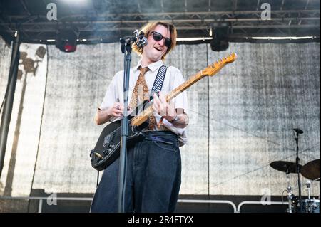 Warrington, Regno Unito. 27th maggio 2023. Concerto di pietra il giorno 1 del NBHD Weekend Festival 2023 di Warrington, Credit: Gary Mather/Alamy Live News Foto Stock