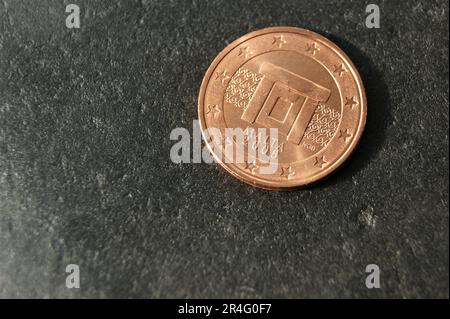 Malta moneta da 2 cent. Denaro europeo. Foto Stock