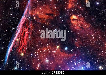 Gruppo di stelle. Starfield. Nebulizzazione. Elementi di questa immagine forniti dalla NASA Foto Stock