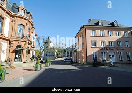 Castello, Municipio, Hotel, Wiltz, Lussemburgo Foto Stock