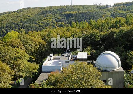 Osservatorio presso la Torre Eugen Richter, Osservatorio, distretto di Wehringhausen, Hagen, Renania settentrionale-Vestfalia, Germania Foto Stock