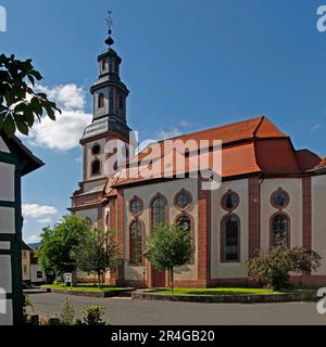 Reinhardskirche, costruito 1724-1731, Steinau an der Strasse, Main-Kinzig-Kreis, Assia, Germania Foto Stock