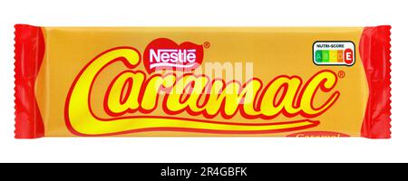 Primo piano Nestle Caramac Caramel Riegel Foto Stock