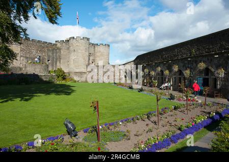 Queen Anne Garden, Stirling Castle, Stirling, Scozia, Stirling Castle, Queen Anne Garden Foto Stock