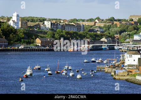 Fiume Tyne, North Shields, Newcastle, Inghilterra, Newcastle upon Tyne Foto Stock