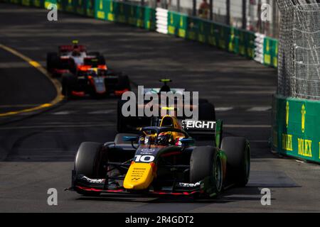 10 HADJAR Isack (fra), Hitech Grand Prix, Dallara F2, azione in occasione del 5th° round del Campionato FIA di Formula 2 2023 dal 26 al 28 maggio 2023 sul circuito di Monaco, a Monaco - Foto Julien Delfosse/DPPI Foto Stock