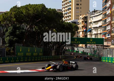 10 HADJAR Isack (fra), Hitech Grand Prix, Dallara F2, azione in occasione del 5th° round del Campionato FIA di Formula 2 2023 dal 26 al 28 maggio 2023 sul circuito di Monaco, a Monaco - Foto Julien Delfosse/DPPI Foto Stock