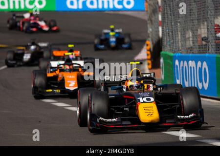 10 HADJAR Isack (fra), Hitech Grand Prix, Dallara F2, azione in occasione del 5th° round del Campionato FIA di Formula 2 2023 dal 26 al 28 maggio 2023 sul circuito di Monaco, a Monaco - Foto Julien Delfosse/DPPI Foto Stock