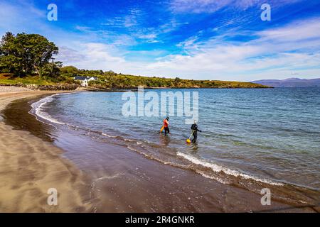 Kells Bay, Cahersiveen, Contea di Kerry, Irlanda Foto Stock