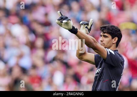 Yassine Bounou 'Bono' di Sevilla FC durante il campionato spagnolo la Liga partita di calcio tra Sevilla FC e Real Madrid il 27 maggio 2023 allo stadio Ramon Sanchez Pizjuan di Siviglia, Spagna - Foto: Joaquin Corchero/DPPI/LiveMedia Foto Stock