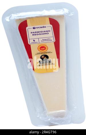 Confezione di Parmigiano Reggiano di Ocado Foto Stock