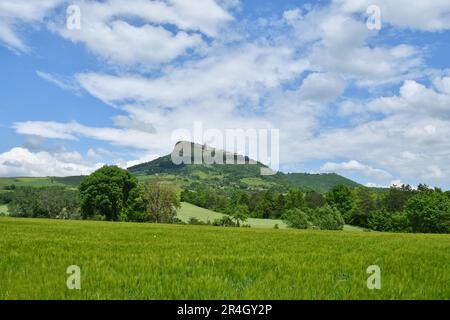 Vista sulla caratteristica campagna della provincia di Avellino. Foto Stock