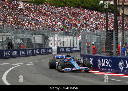 Montecarlo, Principato di Monaco. 28th maggio, 2023. Circuit de Monaco, Montecarlo, Principato di Monaco, 28 maggio 2023, Esteban OCON(fra) Alpine A523 durante il Gran Premio di Monaco 2023 - Domenica - gara - Campionato Formula 1 Credit: Live Media Publishing Group/Alamy Live News Foto Stock