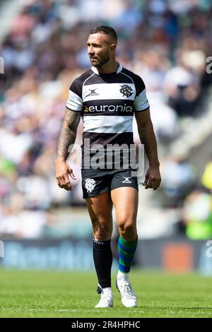 Quade Cooper of the Barbarians durante la partita della Killik Cup Barbarians vs il mondo XV al Twickenham Stadium, Twickenham, Regno Unito, 28th maggio 2023 (Photo by Nick Browning/News Images) Foto Stock