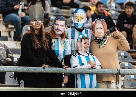 La Plata, Argentina. 28th maggio, 2023. Tifosi durante la partita di Coppa del mondo FIFA U-20 tra Inghilterra e Iraq allo stadio la Plata. Credit: Mateo occhi (Sporteo) / Alamy Live News Foto Stock