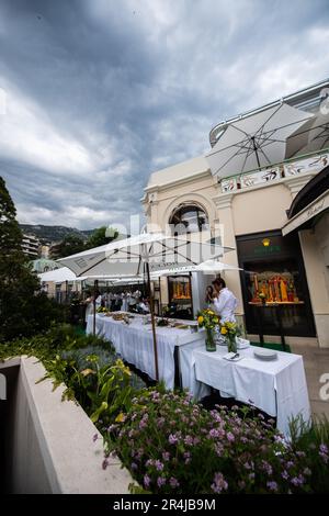 Monaco, Monte Carlo. 28th maggio, 2023. Circuito atmosfera - Rolex store. 28.05.2023. Campionato del mondo Formula 1, Rd 7, Gran Premio di Monaco, Monte Carlo, Monaco, Giorno della gara. Il credito fotografico dovrebbe essere: XPB/immagini dell'Associazione Stampa. Credit: XPB Images Ltd/Alamy Live News Foto Stock