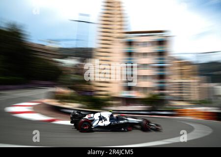 #22 Yuki Tsunoda, Alpha Tauri, Honda durante il GP di Monaco, 25-28 maggio 2023 a Montecarlo, campionato del mondo di Formula 1 2023. Foto Stock