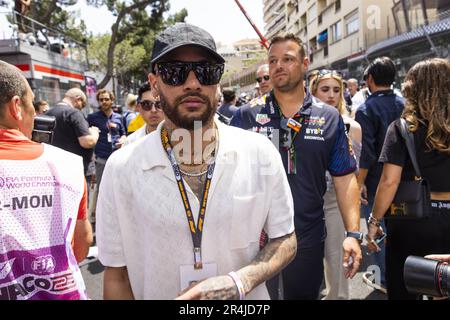 Neymar da Silva Santos Junior, Neymar Jr., ritratto durante il Gran Premio di Formula 1 di Monaco 2023, 6th° round del Campionato del mondo di Formula uno 2023 dal 26 al 28 maggio 2023 sul circuito di Monaco, a Monaco - Foto: Julien Delfosse/DPPI/LiveMedia Foto Stock