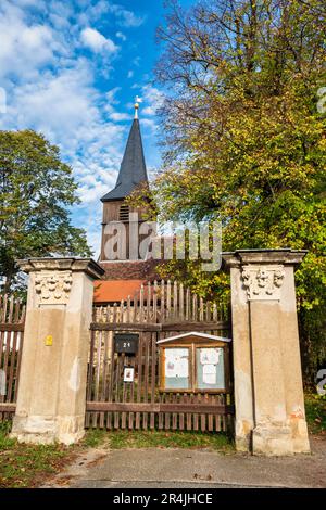 Villaggio chiesa Blankenfelde, Berlino, Germania Foto Stock