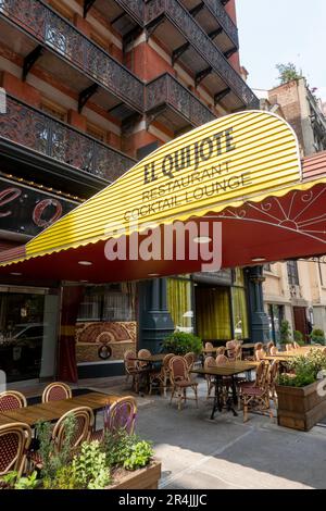 El Quijote è uno dei più antichi ristoranti spagnoli di New York, situato nell'iconico Hotel Chelsea, 2023, New York City, USA Foto Stock