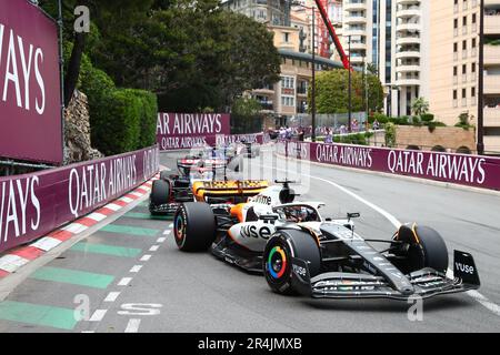 Montecarlo, Monaco. 28th maggio, 2023. N. 81 Oscar Piastri, McLaren Mercdes durante il GP di Monaco, 25-28 maggio 2023 a Montecarlo, campionato mondiale di Formula 1 2023. Credit: Independent Photo Agency/Alamy Live News Foto Stock