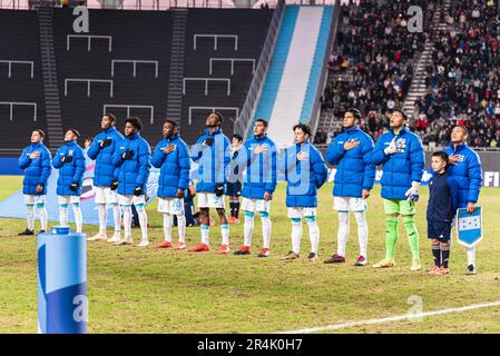 La Plata, Argentina. 28th maggio, 2023. Honduras U-20 durante la partita di Coppa del mondo FIFA U-20 tra Francia e Honduras allo stadio la Plata. Credit: Mateo occhi (Sporteo) / Alamy Live News Foto Stock