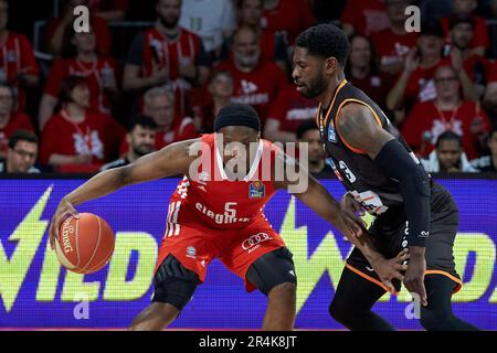 2022/2023 Pallacanestro Bundesliga, FC Bayern München vs ratiopharm ulm, Playoff Halbfinale gioco 1 2023-05-28 a München (Audi Dome) WINSTON Cassius ( Foto Stock