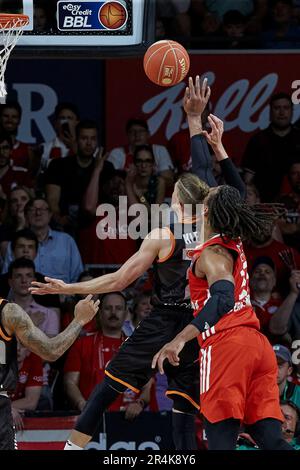 2022/2023 Pallacanestro Bundesliga, FC Bayern München vs ratiopharm ulm, Playoff Halbfinale gioco 1 2023-05-28 a München (Audi Dome) KLEPEISZ Thomas ( Foto Stock