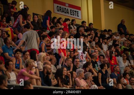 Vigo, Spagna. 25th maggio 2023. Vista della zona est con i tifosi spagnoli che allietano la loro squadra. Credit: xan Gasalla / Alamy Live News. Foto Stock