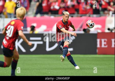 Tokyo, Giappone. 14th maggio, 2023. Kashima Antlers' Ikuma Sekigawa durante la partita della Lega 2023 J1 tra Kashima Antlers 2-0 Nagoya Grampus al Japan National Stadium di Tokyo, Giappone, 14 maggio 2023. Credit: AFLO/Alamy Live News Foto Stock