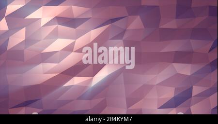 Astratto viola argento basso polytriangular sfondo mesh. Foto Stock