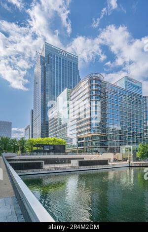 Molo delle Canarie nella città di Londra Foto Stock