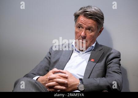 Stoccolma, Svezia. 22nd maggio, 2023. Geir Karlsen, CEO di Norwegian Air Shuttle, fotografato a Stoccolma, Svezia, 22 maggio 2023.Photo: Henrik Montgomery/TT/code 10060 Credit: TT News Agency/Alamy Live News Foto Stock