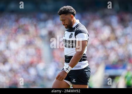 LONDRA, REGNO UNITO. 28st maggio 2023. Seta Tamanivalu di Barbaro durante il XV Mondiale di Barbarie allo Stadio di Twickenham domenica 28 maggio 2023. LONDRA INGHILTERRA. Credit: Taka G Wu/Alamy Live News Foto Stock