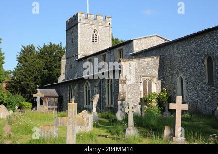 Chiesa di St Giles, Chalfont St Giles, Buckinghamshire Foto Stock