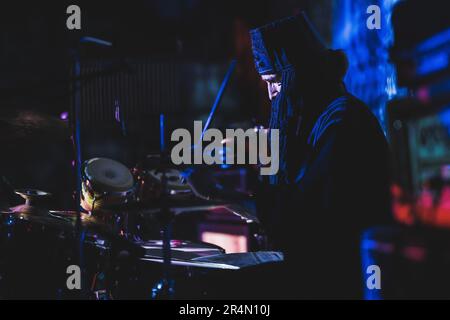 Copenaghen, Danimarca. 13th maggio 2023. La band metal belga Wyatt E. ha tenuto un concerto dal vivo durante il mini-festival Un colossale weekend 2023 a Copenhagen. (Photo credit: Gonzales Photo - Peter Troest). Foto Stock