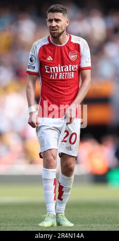Londra, Regno Unito. 28th maggio, 2023. Jorginho dell'Arsenal durante la partita della Premier League presso l'Emirates Stadium, Londra. Il credito di immagine dovrebbe essere: David Klein/Sportimage Credit: Sportimage Ltd/Alamy Live News Foto Stock