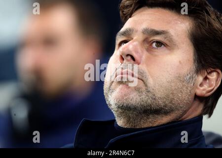 Foto del file datata 22-10-2019 di Tottenham Hotspur manager Mauricio Pochettino. Mauricio Pochettino è stato nominato capo allenatore Chelsea su un contratto di due anni, il club hanno annunciato. Data di emissione: Lunedì 29th maggio 2023. Foto Stock