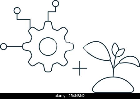 Icona del sistema Cyber Physical. Semplice segno monocromatico dalla collezione di digitalizzazione. Icona del sistema fisico Cyber per logo, modelli, web design e. Illustrazione Vettoriale