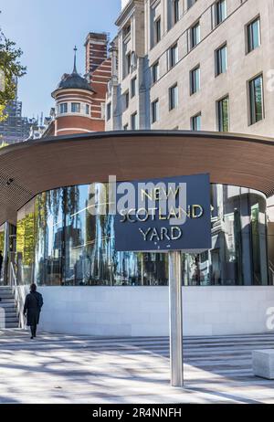 New Scotland Yard, Londra, Inghilterra, Regno Unito Foto Stock