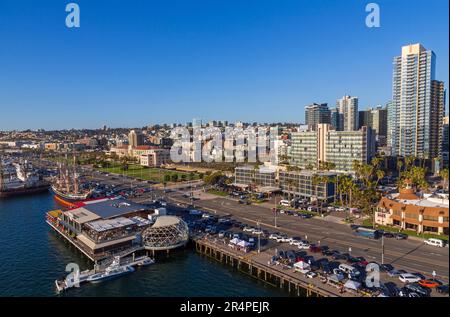 San Diego skyline, CALIFORNIA, STATI UNITI D'AMERICA Foto Stock